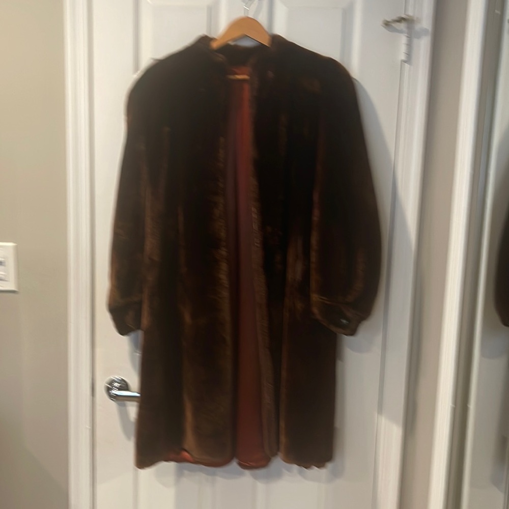 Vintage Mouton Wool 3/4 length Winter Coat